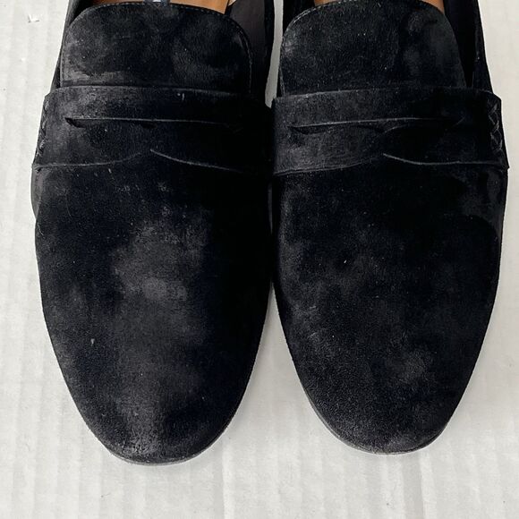 Margaux The Penny Loafer Womens Black Classic Suede Slip On Comfort Flats US 12W - Picture 14 of 14